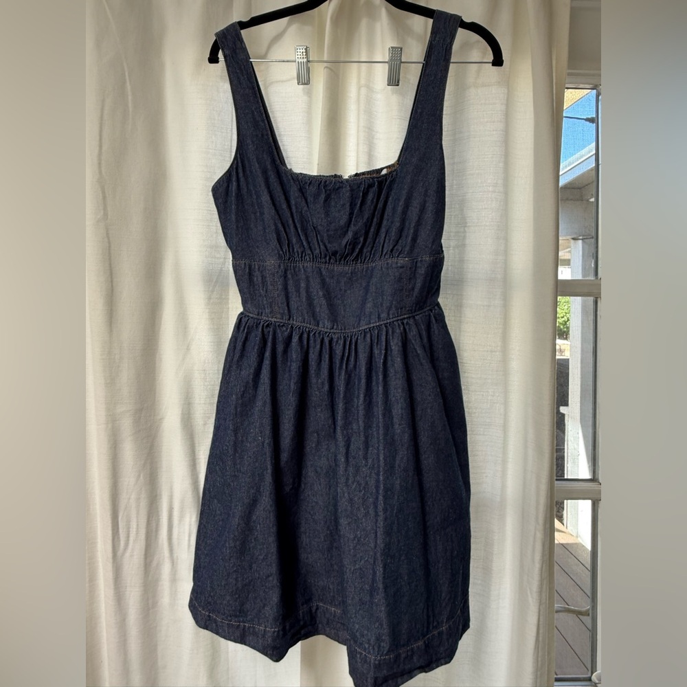 Altar'd State Dark Denim Short Dress